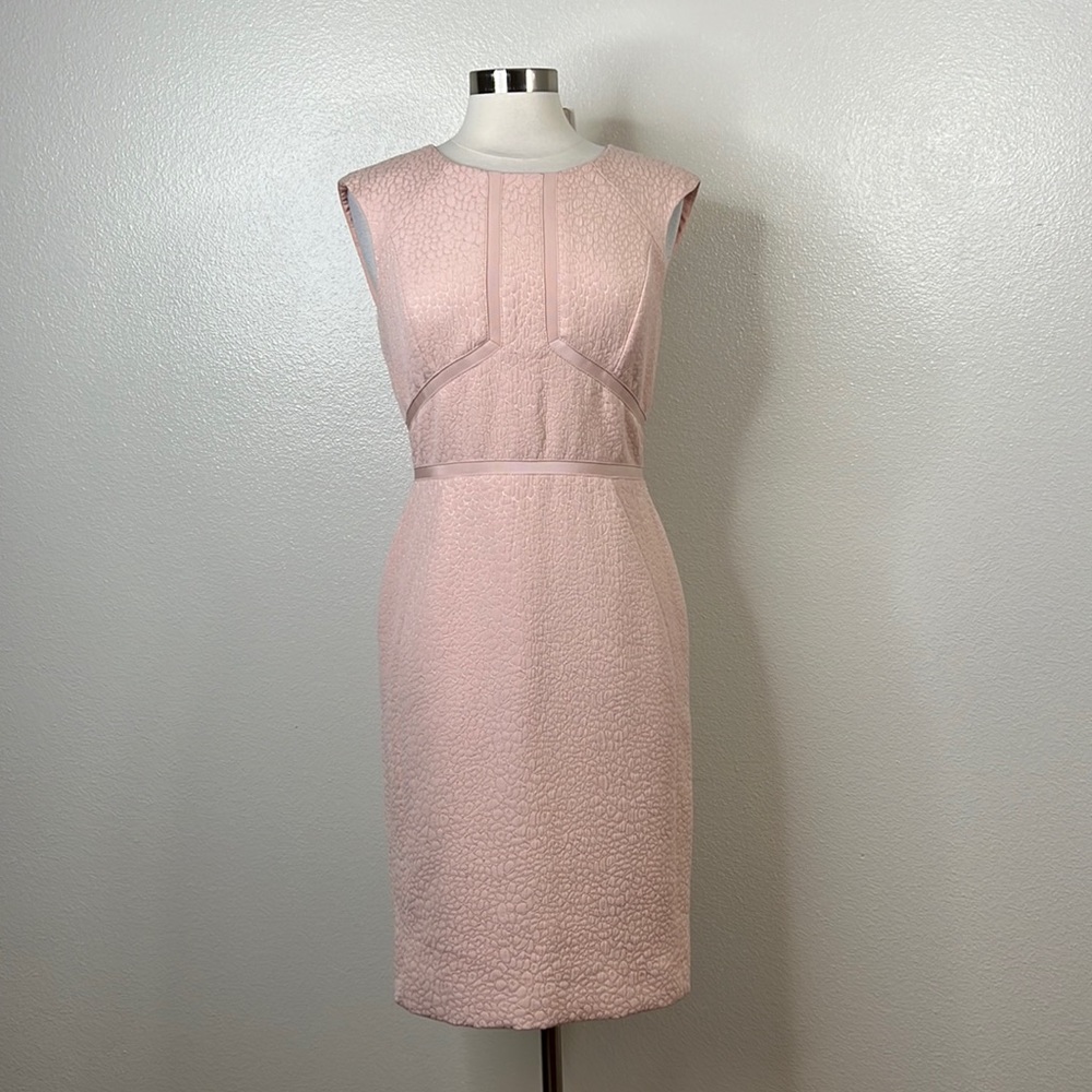 Antonio Melani Pastel Pink Cap Sleeve MIDI Dress